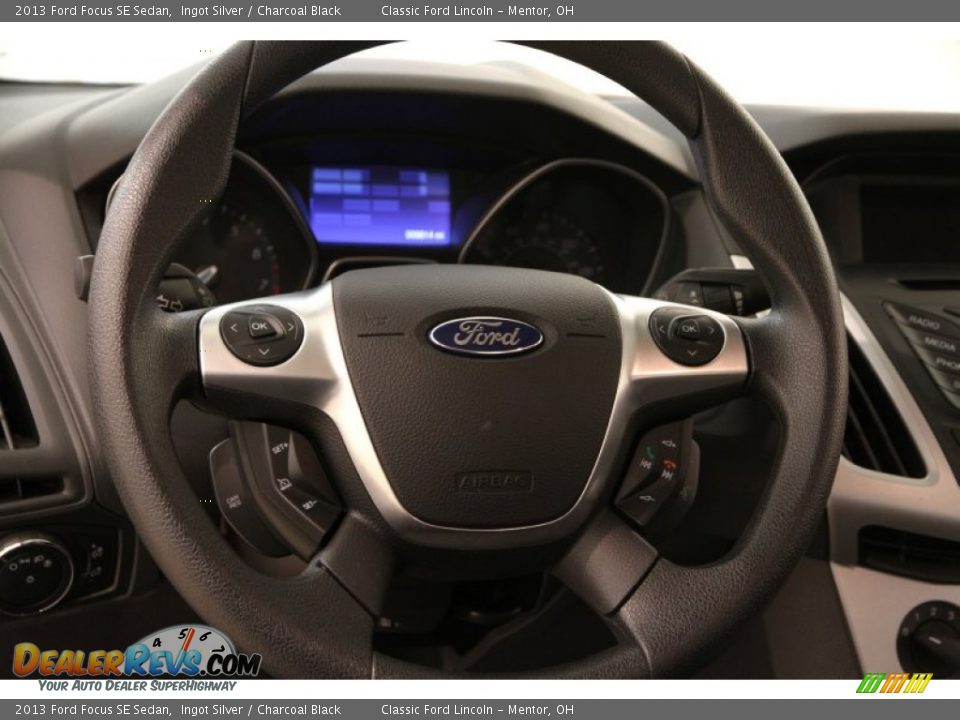 2013 Ford Focus SE Sedan Ingot Silver / Charcoal Black Photo #6