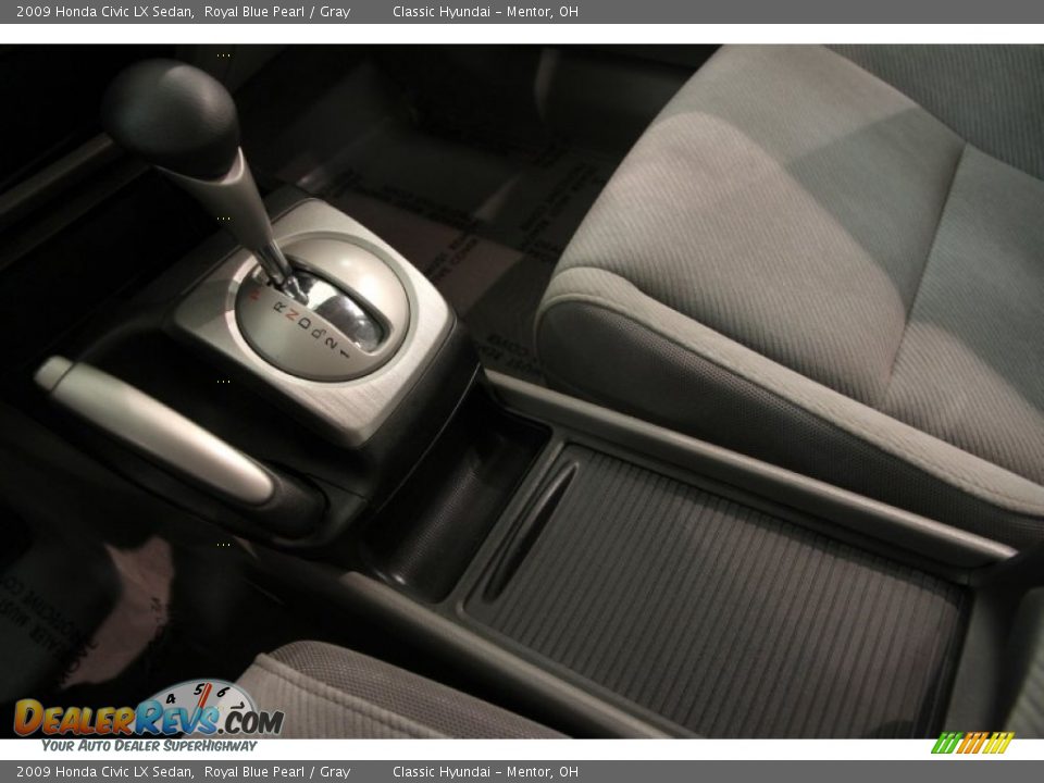 2009 Honda Civic LX Sedan Royal Blue Pearl / Gray Photo #9