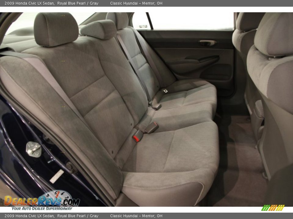 2009 Honda Civic LX Sedan Royal Blue Pearl / Gray Photo #12