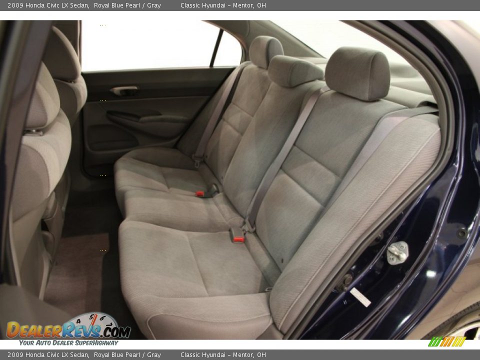 2009 Honda Civic LX Sedan Royal Blue Pearl / Gray Photo #13