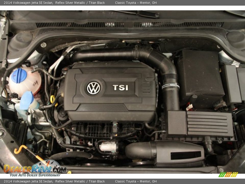 2014 Volkswagen Jetta SE Sedan Reflex Silver Metallic / Titan Black Photo #15