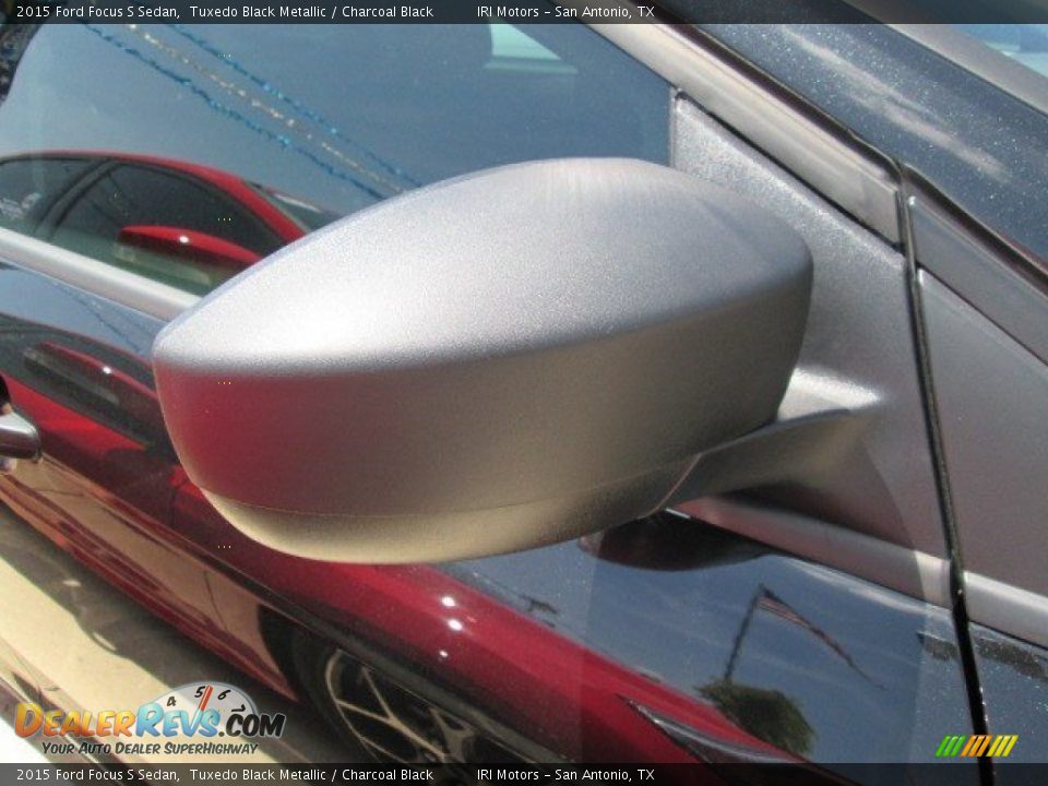 2015 Ford Focus S Sedan Tuxedo Black Metallic / Charcoal Black Photo #4