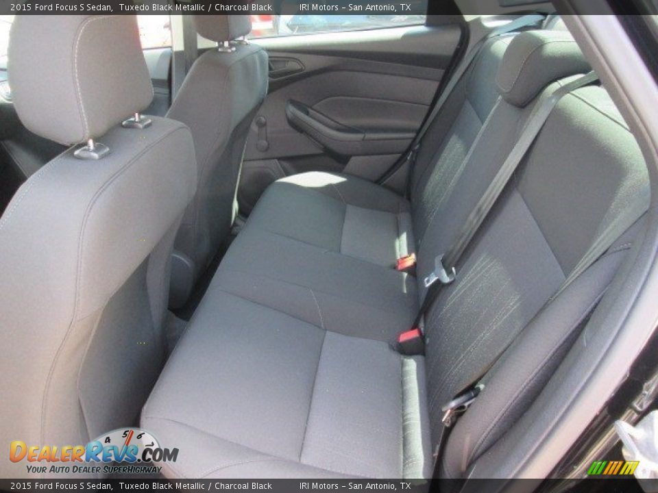 2015 Ford Focus S Sedan Tuxedo Black Metallic / Charcoal Black Photo #13