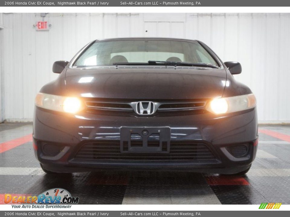 2006 Honda Civic EX Coupe Nighthawk Black Pearl / Ivory Photo #4