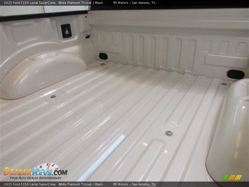 2015 Ford F150 Lariat SuperCrew White Platinum Tricoat / Black Photo #8