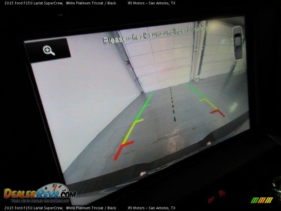 2015 Ford F150 Lariat SuperCrew White Platinum Tricoat / Black Photo #16