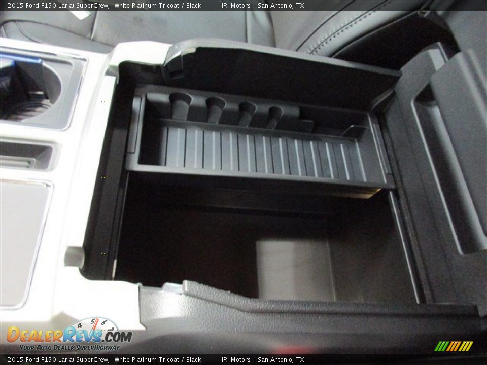 2015 Ford F150 Lariat SuperCrew White Platinum Tricoat / Black Photo #20