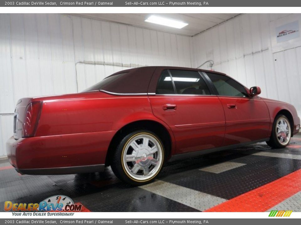 2003 Cadillac DeVille Sedan Crimson Red Pearl / Oatmeal Photo #7
