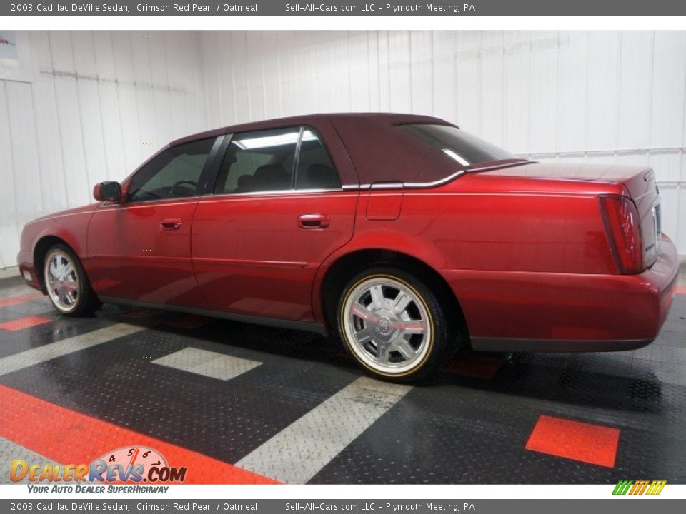 2003 Cadillac DeVille Sedan Crimson Red Pearl / Oatmeal Photo #11