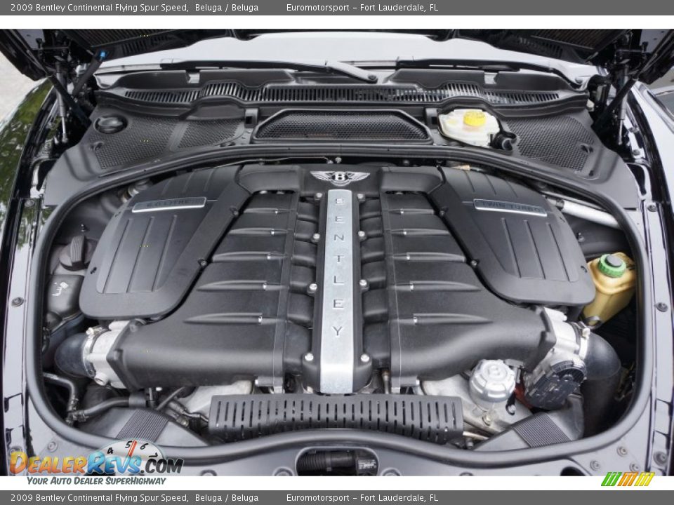 2009 Bentley Continental Flying Spur Speed 6.0 Liter Twin-Turbocharged DOHC 48-Valve VVT W12 Engine Photo #16