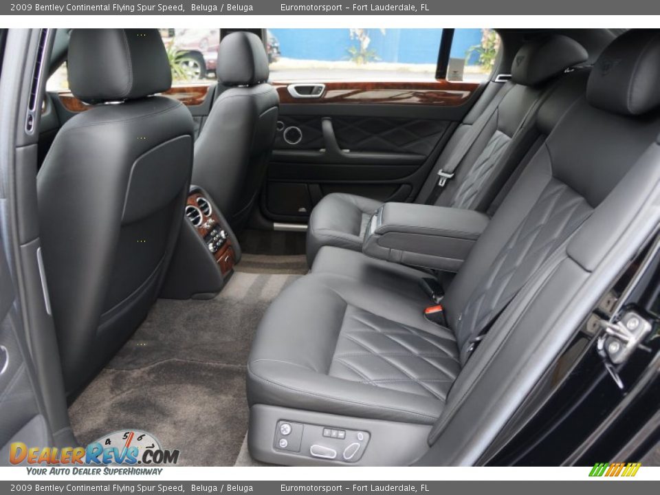 Rear Seat of 2009 Bentley Continental Flying Spur Speed Photo #29