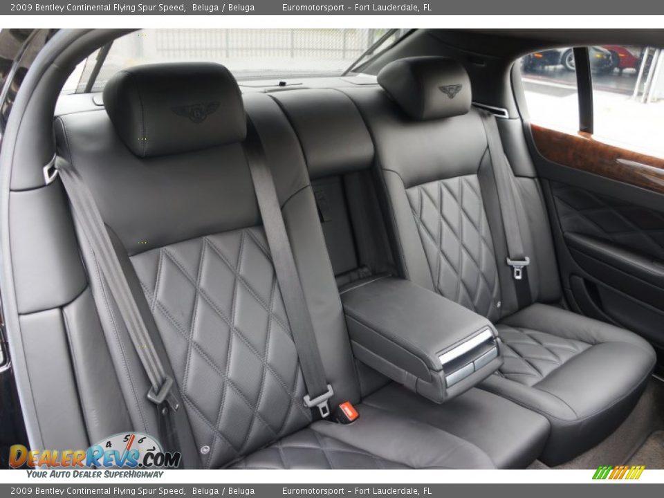 Rear Seat of 2009 Bentley Continental Flying Spur Speed Photo #40