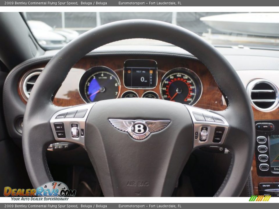 2009 Bentley Continental Flying Spur Speed Steering Wheel Photo #56