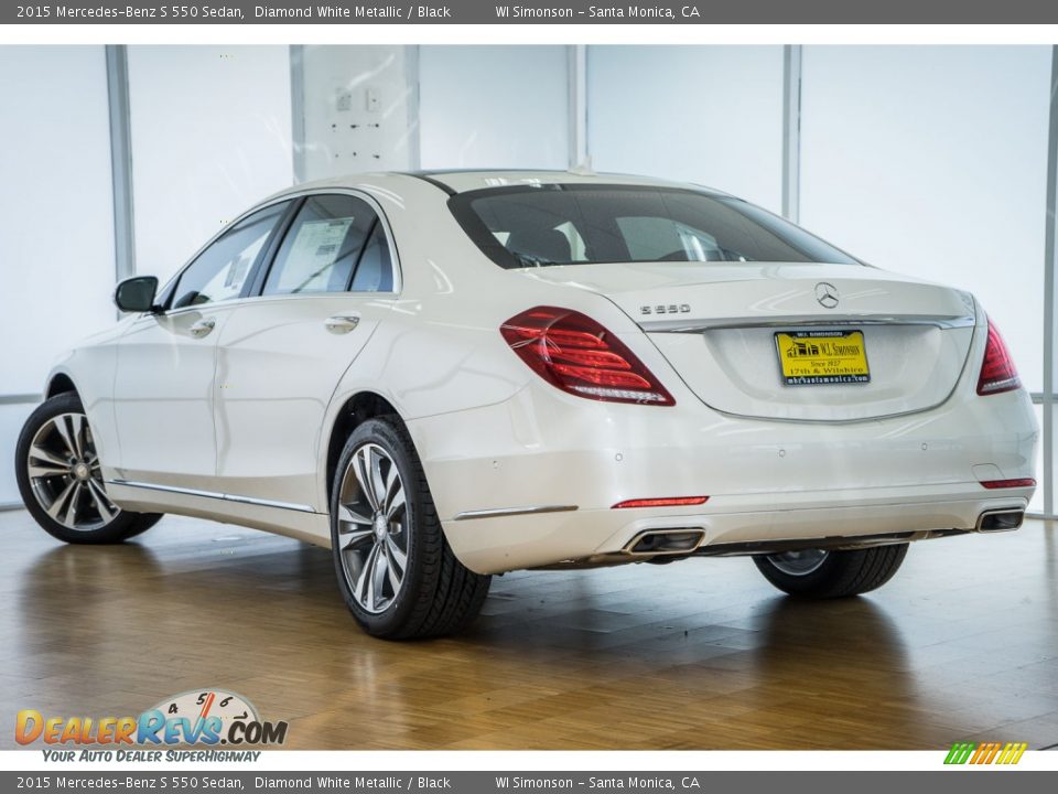 2015 Mercedes-Benz S 550 Sedan Diamond White Metallic / Black Photo #3