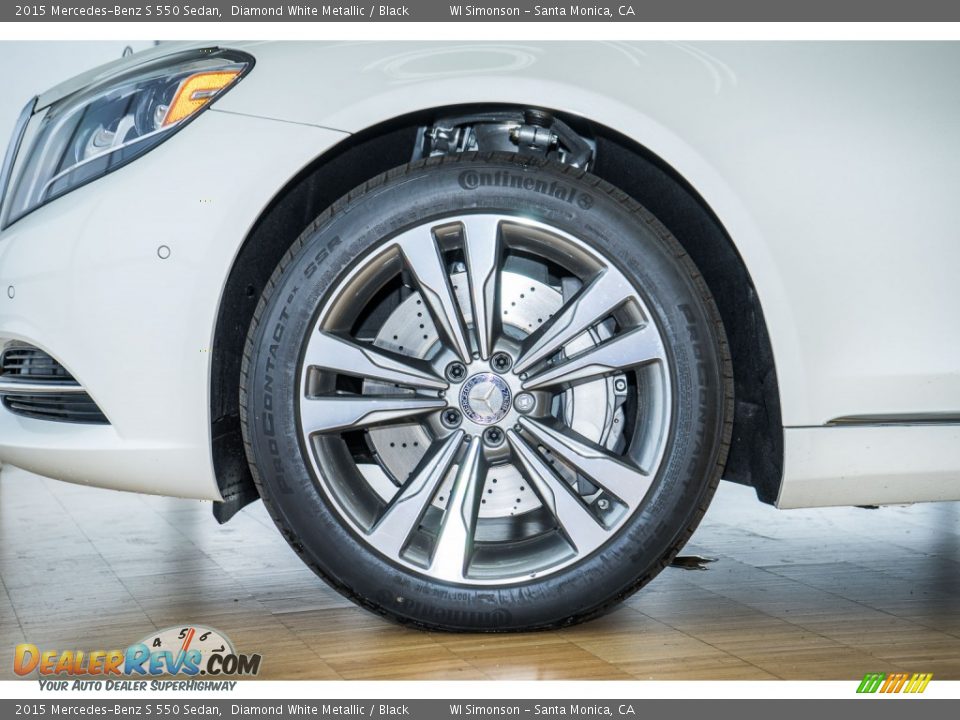 2015 Mercedes-Benz S 550 Sedan Diamond White Metallic / Black Photo #10
