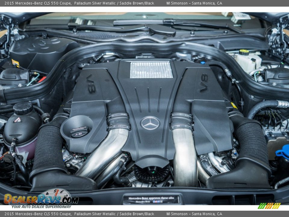 2015 Mercedes-Benz CLS 550 Coupe 4.7 Liter DI Twin-Turbocharged DOHC 32-Valve VVT V8 Engine Photo #9