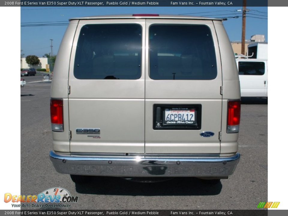 2008 Ford E Series Van E350 Super Duty XLT Passenger Pueblo Gold / Medium Pebble Photo #6