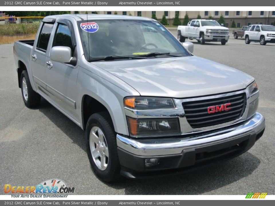 2012 GMC Canyon SLE Crew Cab Pure Silver Metallic / Ebony Photo #1