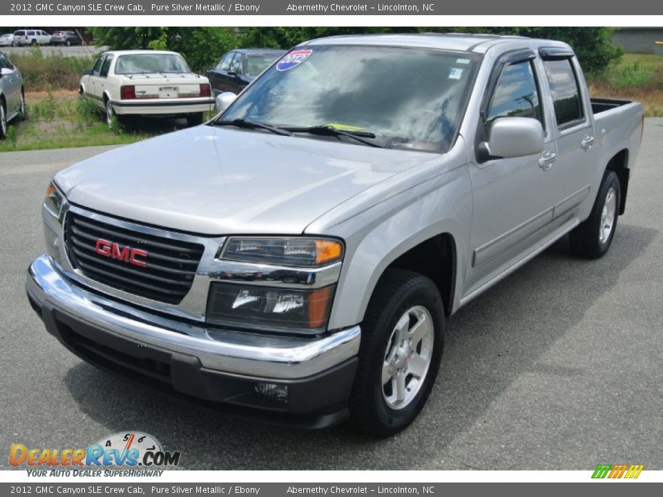 2012 GMC Canyon SLE Crew Cab Pure Silver Metallic / Ebony Photo #2