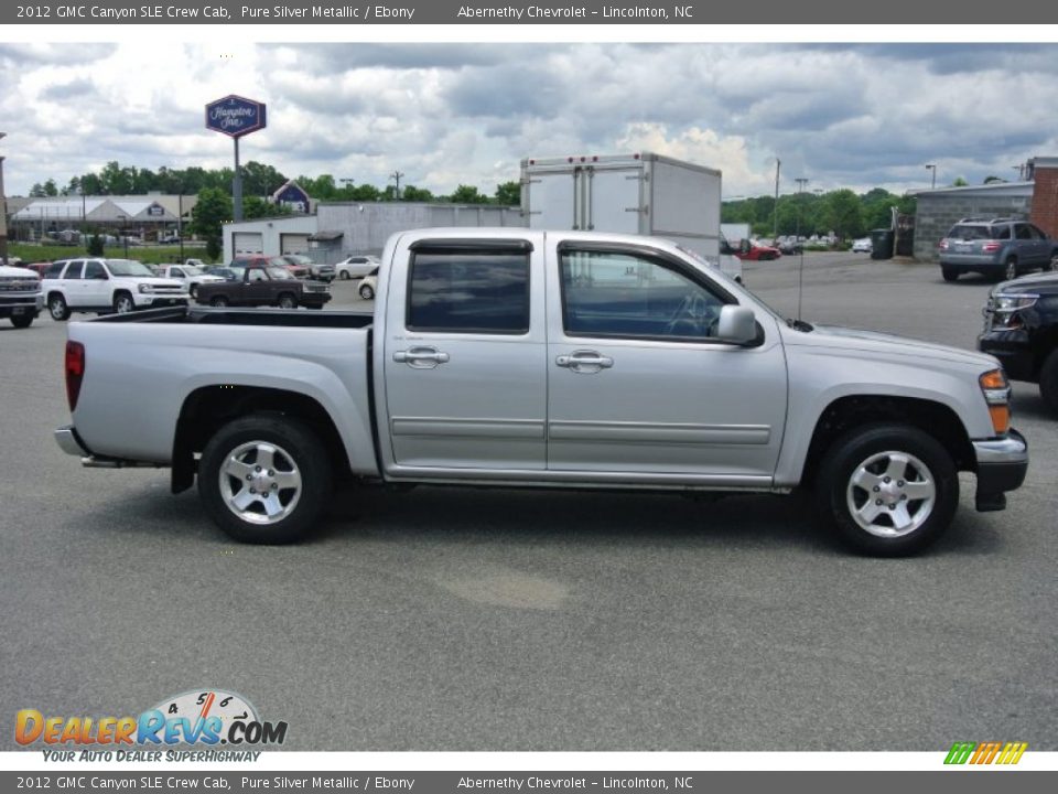 2012 GMC Canyon SLE Crew Cab Pure Silver Metallic / Ebony Photo #6