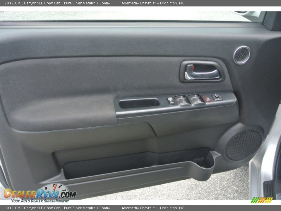 2012 GMC Canyon SLE Crew Cab Pure Silver Metallic / Ebony Photo #7