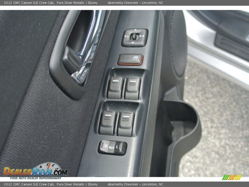 2012 GMC Canyon SLE Crew Cab Pure Silver Metallic / Ebony Photo #8