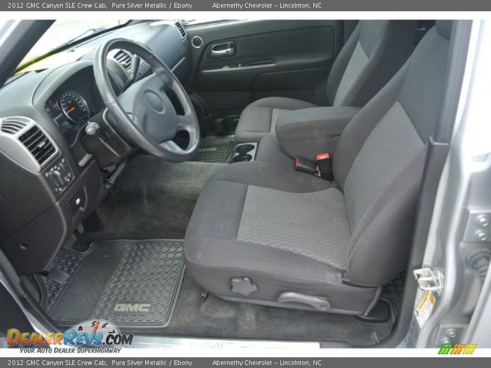 2012 GMC Canyon SLE Crew Cab Pure Silver Metallic / Ebony Photo #9