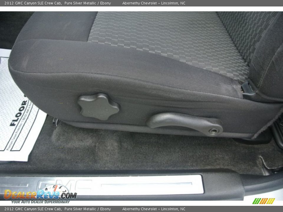2012 GMC Canyon SLE Crew Cab Pure Silver Metallic / Ebony Photo #10