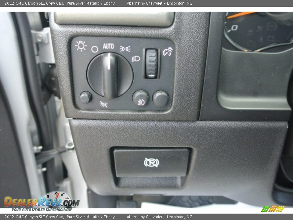 2012 GMC Canyon SLE Crew Cab Pure Silver Metallic / Ebony Photo #11