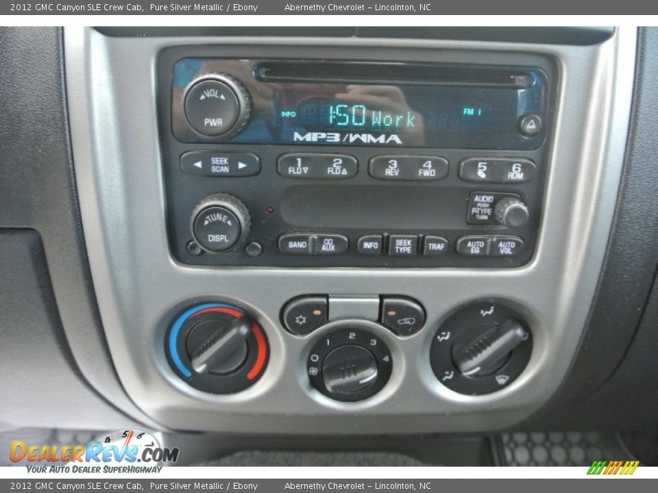 2012 GMC Canyon SLE Crew Cab Pure Silver Metallic / Ebony Photo #12