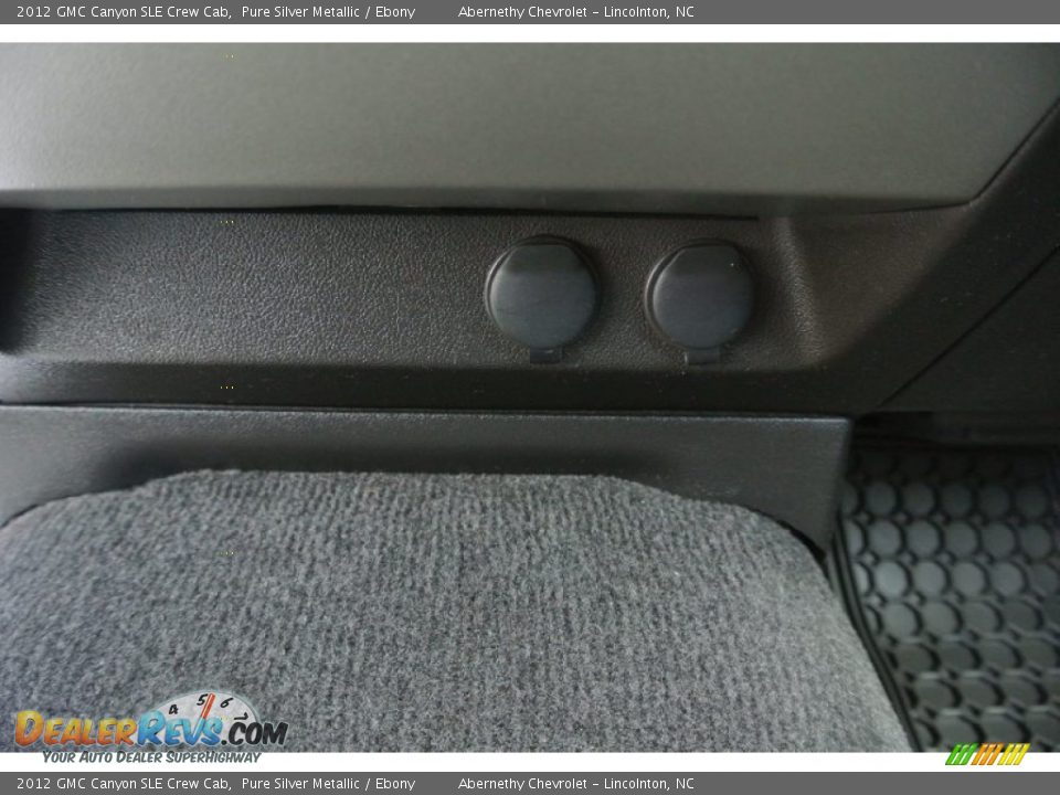 2012 GMC Canyon SLE Crew Cab Pure Silver Metallic / Ebony Photo #13