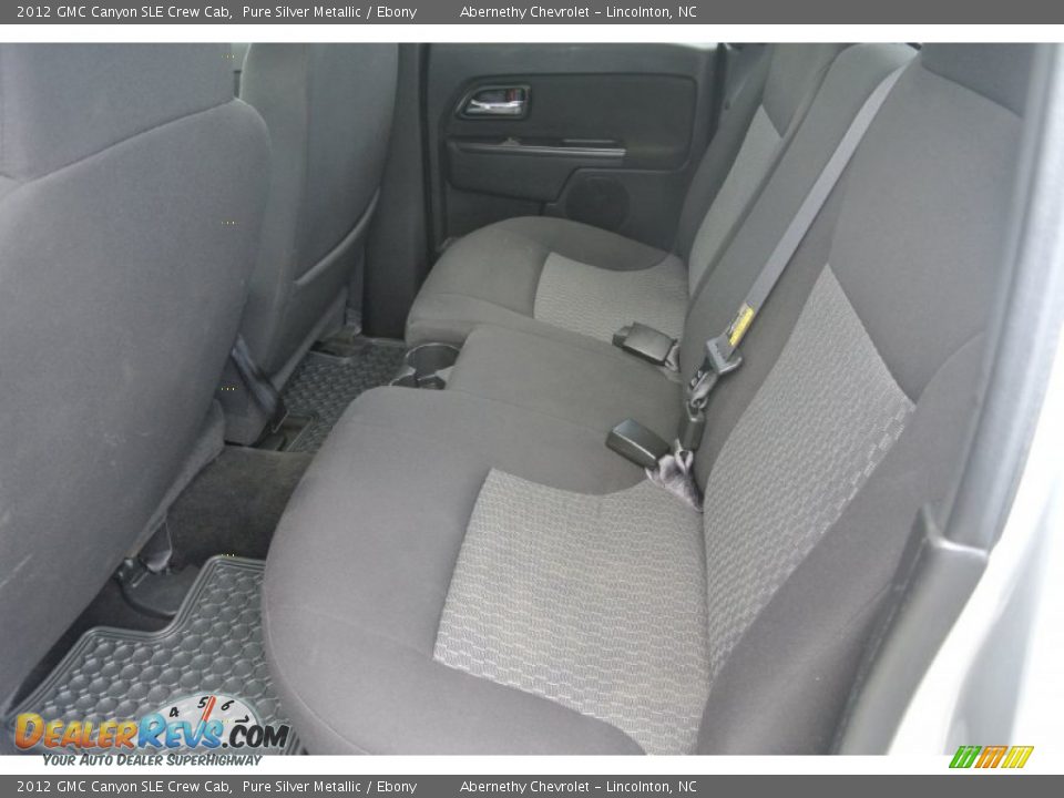 2012 GMC Canyon SLE Crew Cab Pure Silver Metallic / Ebony Photo #17