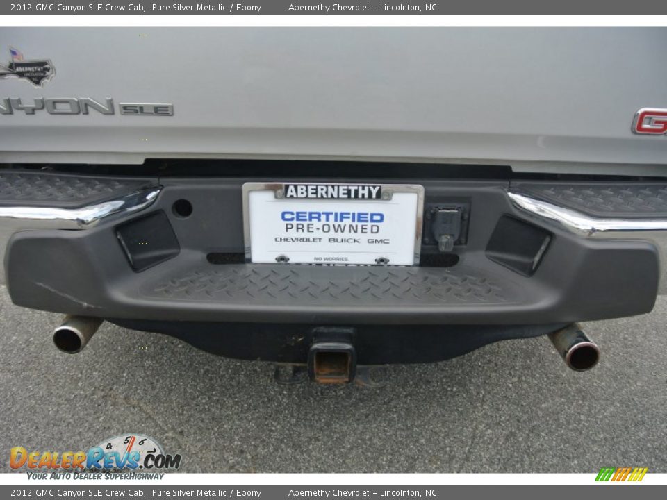 2012 GMC Canyon SLE Crew Cab Pure Silver Metallic / Ebony Photo #19
