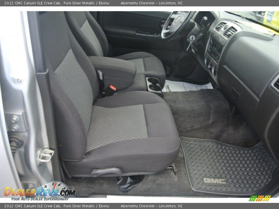 2012 GMC Canyon SLE Crew Cab Pure Silver Metallic / Ebony Photo #20