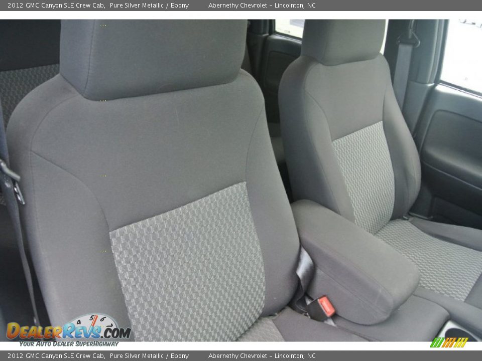 2012 GMC Canyon SLE Crew Cab Pure Silver Metallic / Ebony Photo #21