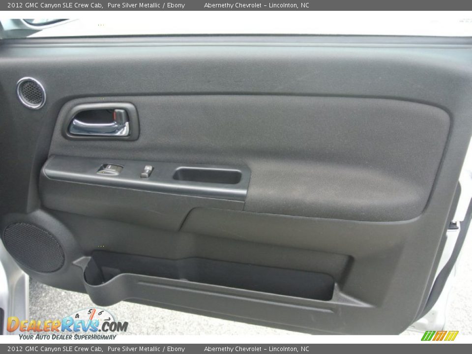 2012 GMC Canyon SLE Crew Cab Pure Silver Metallic / Ebony Photo #22