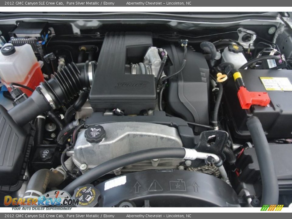 2012 GMC Canyon SLE Crew Cab Pure Silver Metallic / Ebony Photo #23