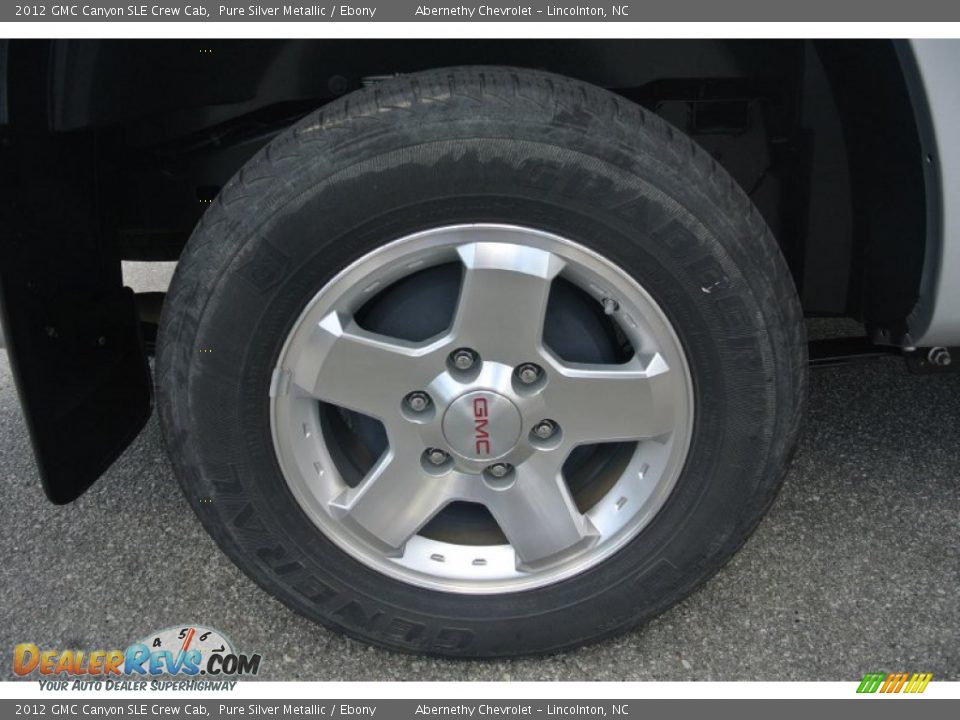2012 GMC Canyon SLE Crew Cab Pure Silver Metallic / Ebony Photo #26