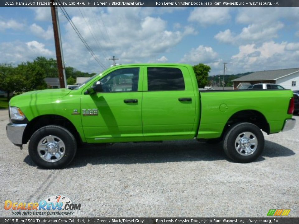 2015 Ram 2500 Tradesman Crew Cab 4x4 Hills Green / Black/Diesel Gray Photo #2