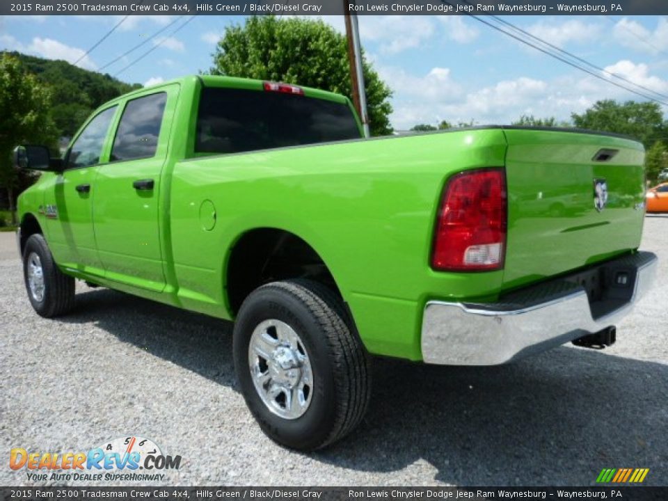 2015 Ram 2500 Tradesman Crew Cab 4x4 Hills Green / Black/Diesel Gray Photo #3