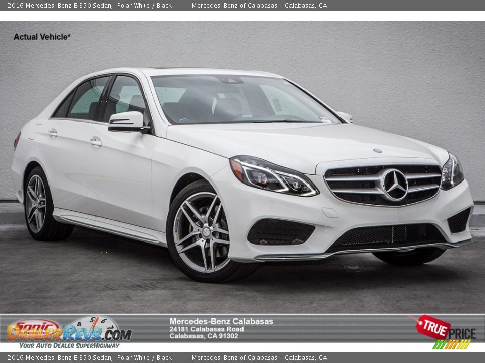2016 Mercedes-Benz E 350 Sedan Polar White / Black Photo #1
