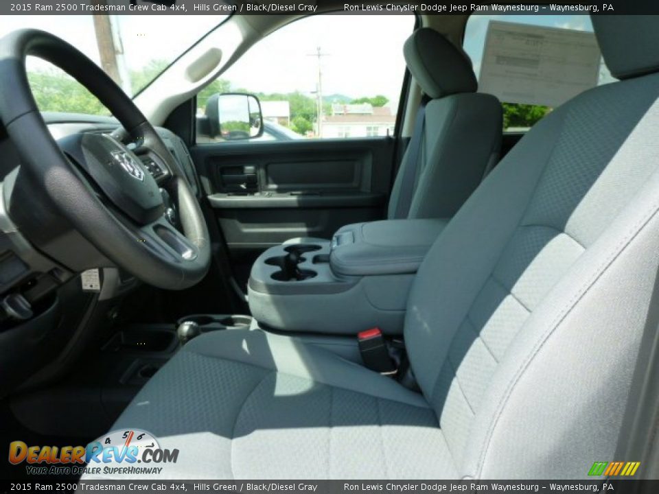 2015 Ram 2500 Tradesman Crew Cab 4x4 Hills Green / Black/Diesel Gray Photo #11