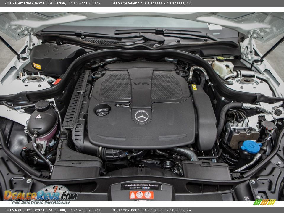2016 Mercedes-Benz E 350 Sedan Polar White / Black Photo #9