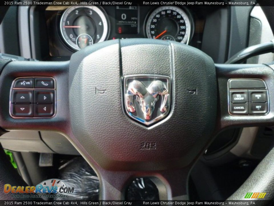 2015 Ram 2500 Tradesman Crew Cab 4x4 Hills Green / Black/Diesel Gray Photo #15