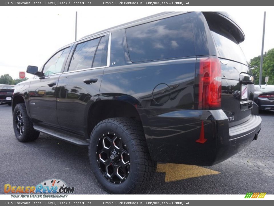 2015 Chevrolet Tahoe LT 4WD Black / Cocoa/Dune Photo #5
