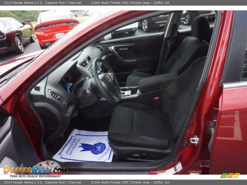 2014 Nissan Altima 2.5 S Cayenne Red / Charcoal Photo #9