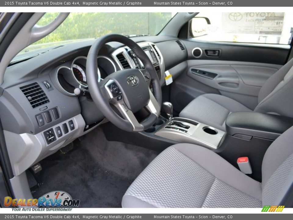 2015 Toyota Tacoma V6 Double Cab 4x4 Magnetic Gray Metallic / Graphite Photo #5