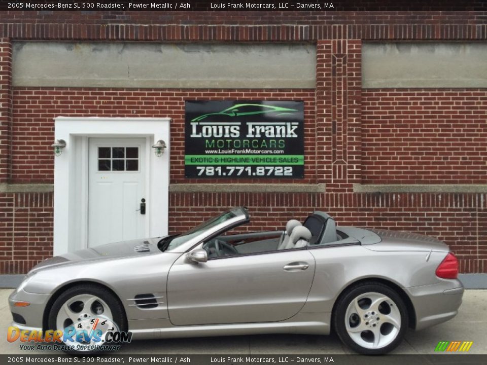 2005 Mercedes-Benz SL 500 Roadster Pewter Metallic / Ash Photo #1