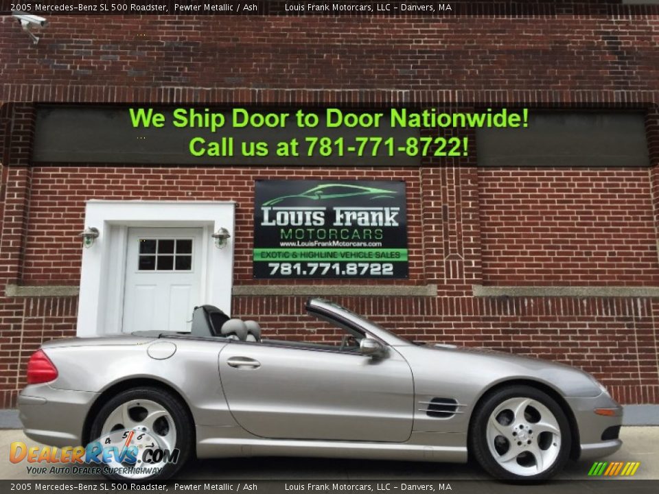 2005 Mercedes-Benz SL 500 Roadster Pewter Metallic / Ash Photo #6