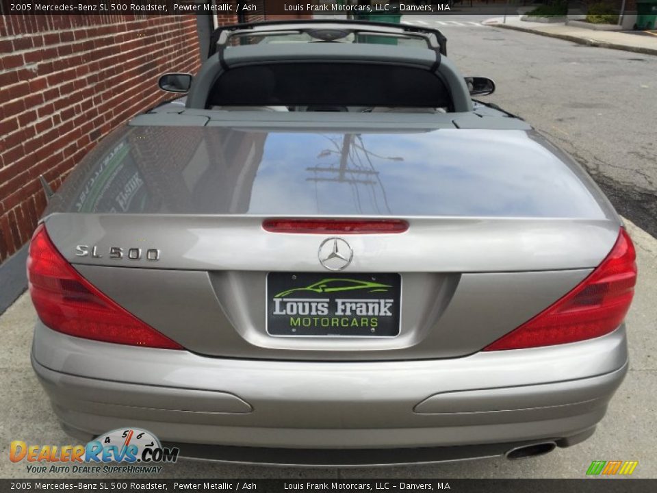2005 Mercedes-Benz SL 500 Roadster Pewter Metallic / Ash Photo #8